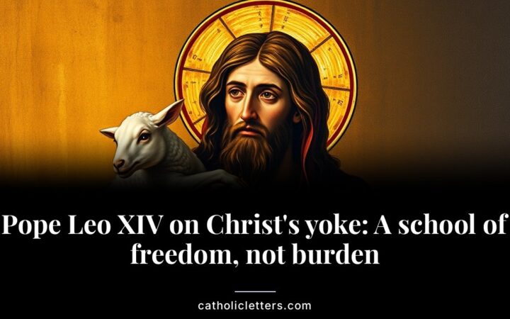 Pope Leo XIV on Christ’s yoke: A school of freedom, not burden