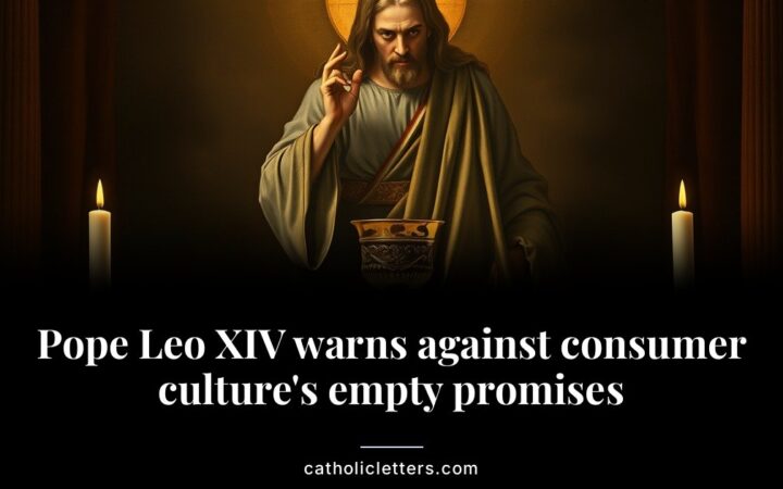 Pope Leo XIV warns against consumer culture’s empty promises