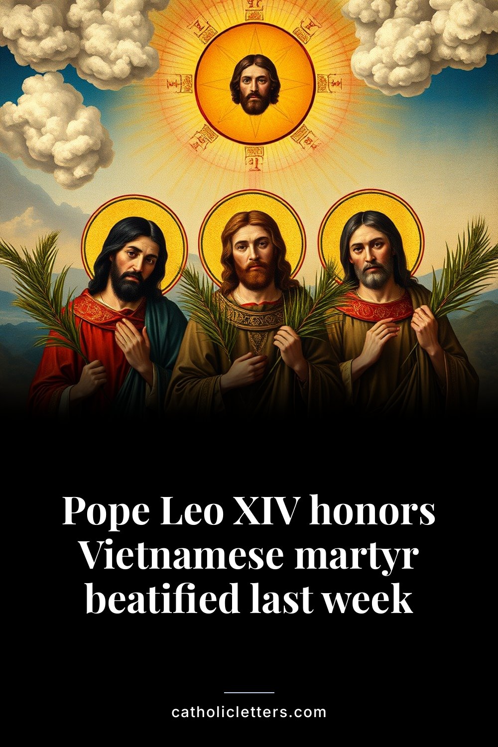 Pope Leo XIV honors Vietnamese martyr beatified last week 2 Pope Leo XIV honors Vietnamese martyr beatified last week — Pinterest pin