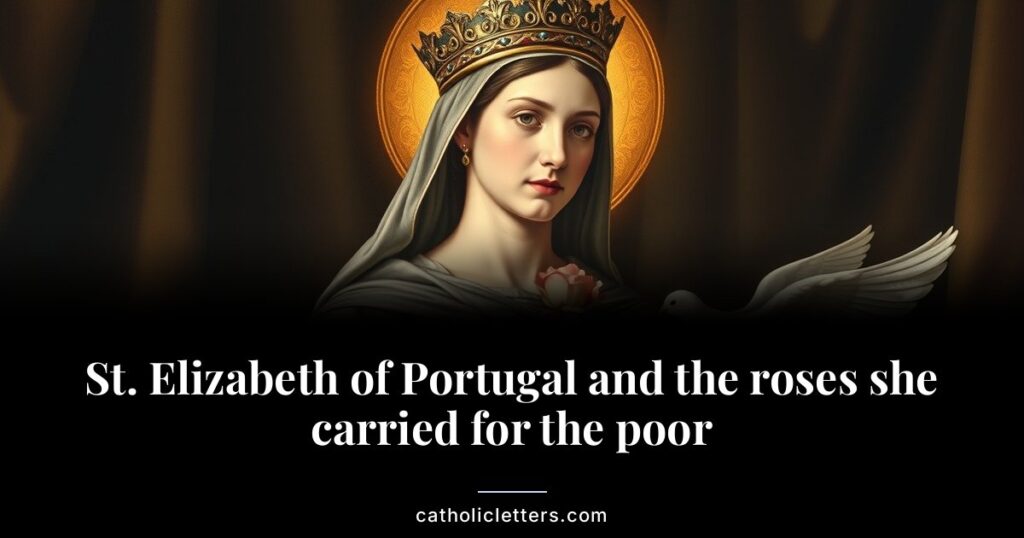 St. Elizabeth of Portugal and the roses she carried for the poor 1 St. Elizabeth of Portugal turned roses into instruments of peace and survived a difficult marriage through prayer and charity.