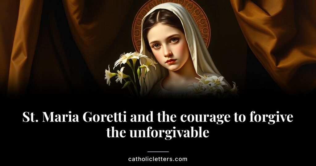 St. Maria Goretti and the courage to forgive the unforgivable 1 St. Maria Goretti's July 6 feast honors the 11-year-old who chose death over sin and forgave her murderer from her deathbed.