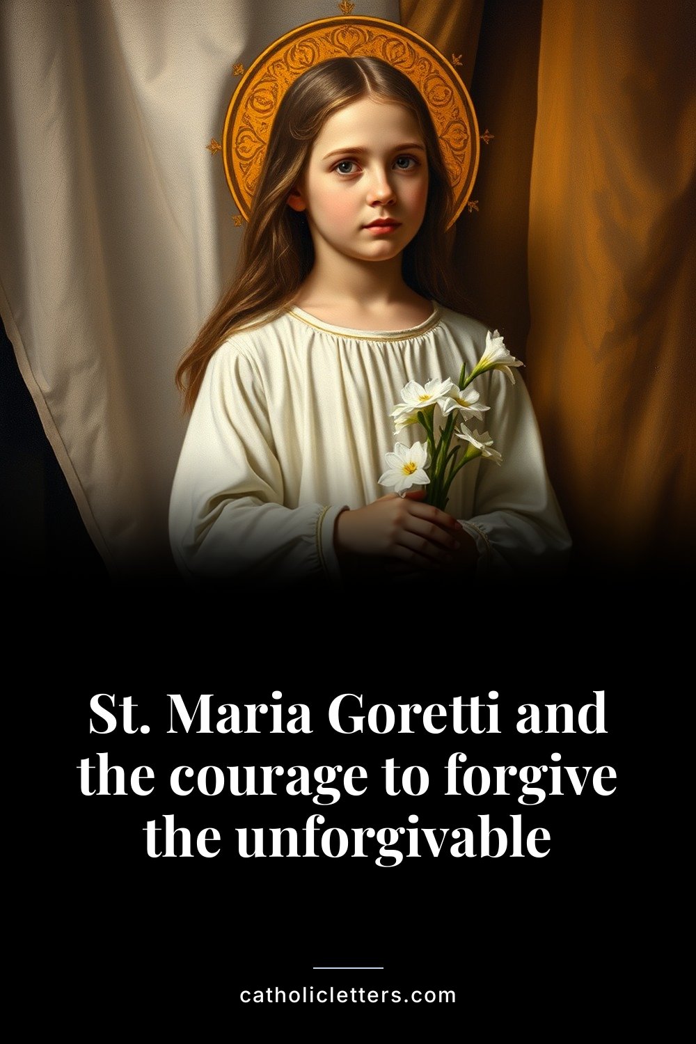 St. Maria Goretti and the courage to forgive the unforgivable 2 St. Maria Goretti and the courage to forgive the unforgivable — Pinterest pin