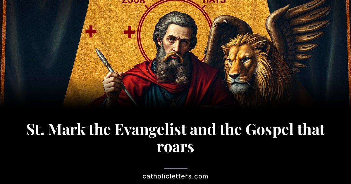 St. Mark the Evangelist and the Gospel that roars