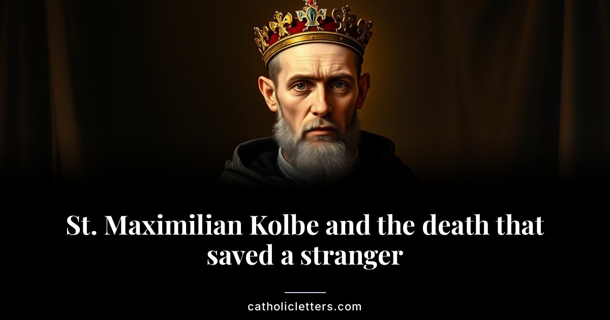 St. Maximilian Kolbe and the death that saved a stranger 1 St. Maximilian Kolbe and the death that saved a stranger