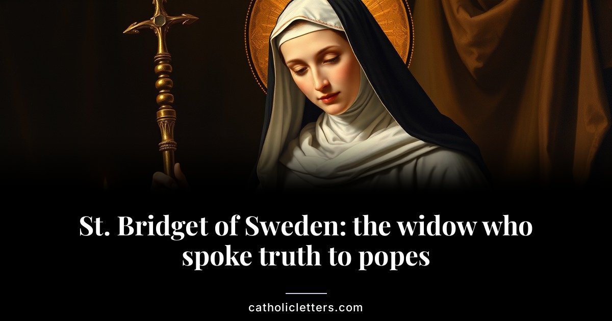 St. Bridget of Sweden: the widow who spoke truth to popes