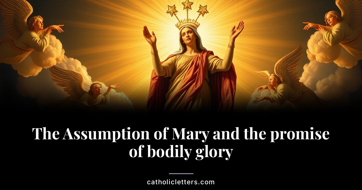 The Assumption of Mary and the promise of bodily glory