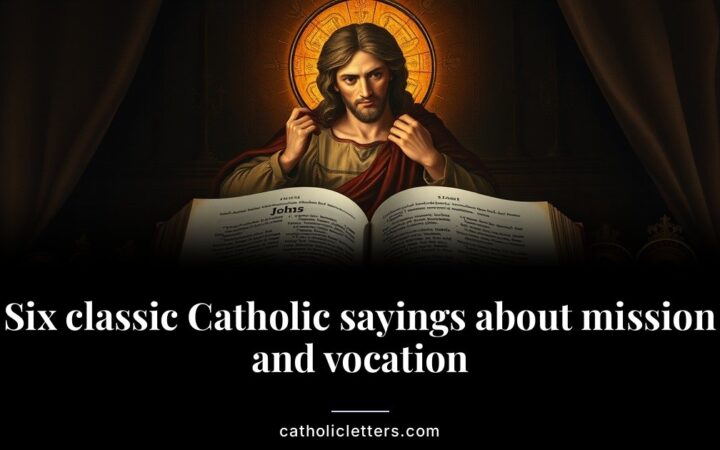 Six classic Catholic sayings about mission and vocation