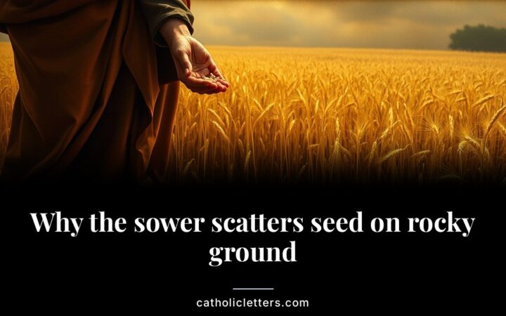 Why the sower scatters seed on rocky ground