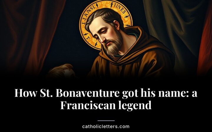 How St. Bonaventure got his name: a Franciscan legend