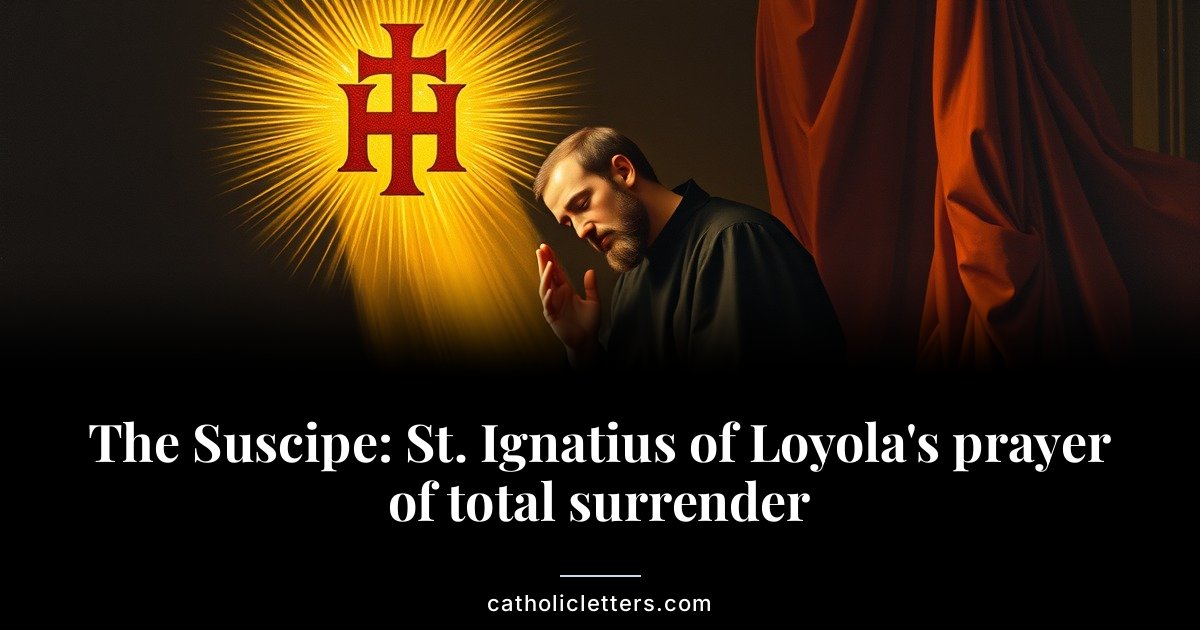 The Suscipe: St. Ignatius of Loyola’s prayer of total surrender