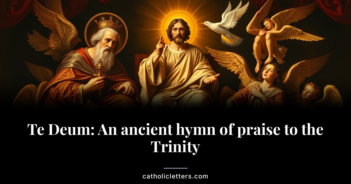 Te Deum: An ancient hymn of praise to the Trinity