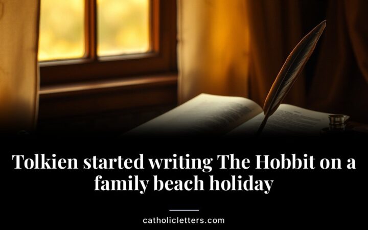 Tolkien started writing The Hobbit on a family beach holiday