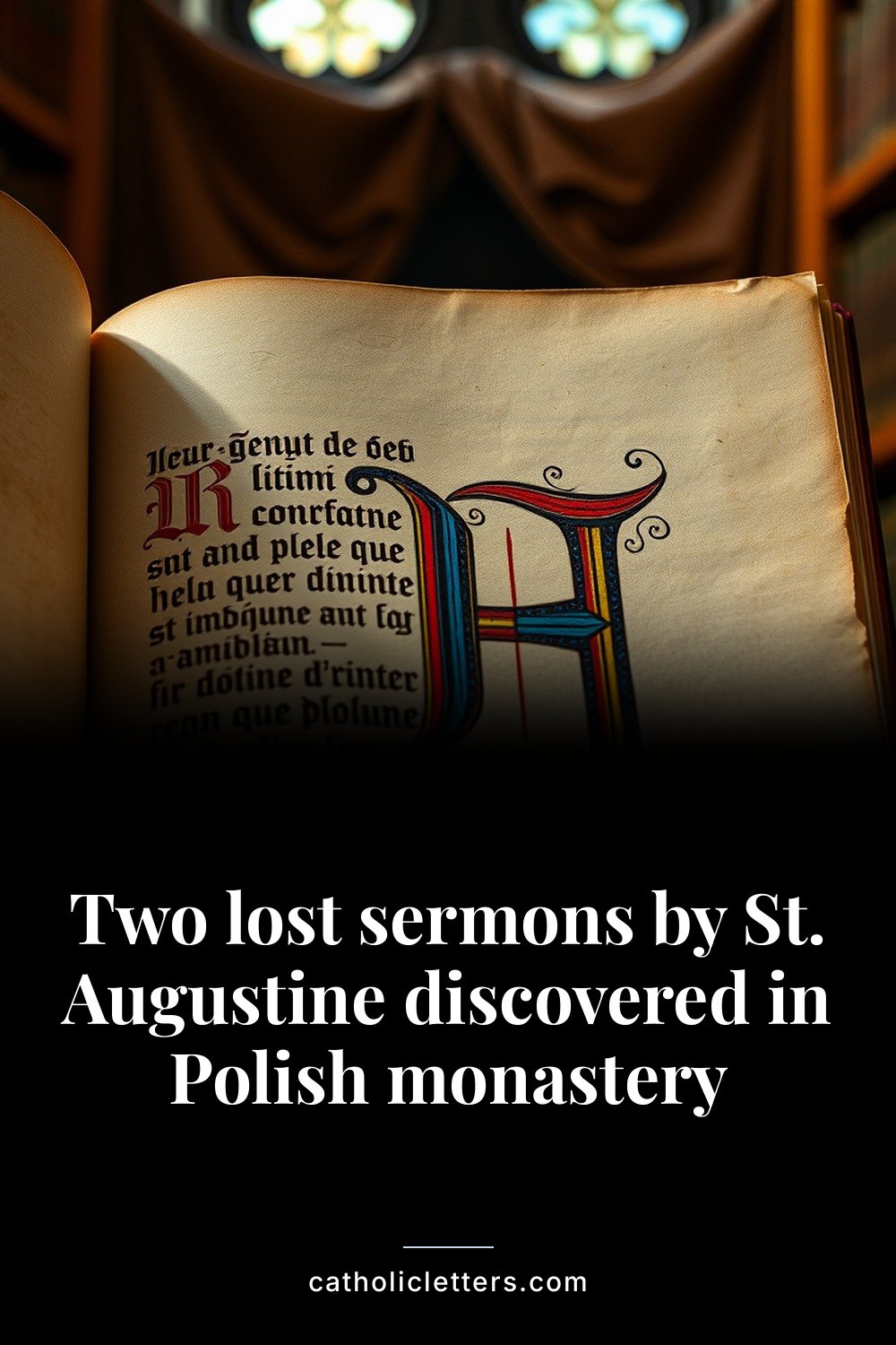 Two lost sermons by St. Augustine discovered in Polish monastery 2 Two lost sermons by St. Augustine discovered in Polish monastery — Pinterest pin