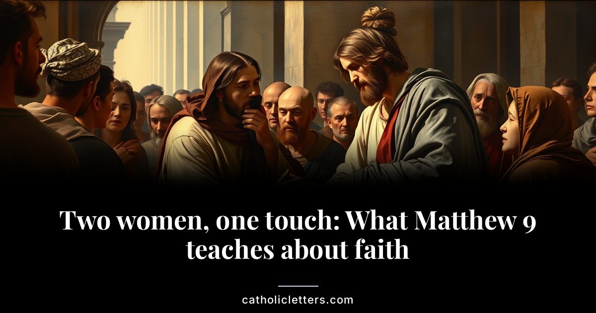 Two women, one touch: What Matthew 9 teaches about faith 1 Two women, one touch: What Matthew 9 teaches about faith