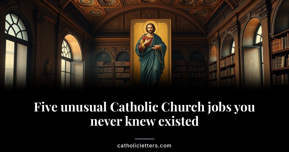 Five unusual Catholic Church jobs you never knew existed 1 Five unusual Catholic Church jobs you never knew existed