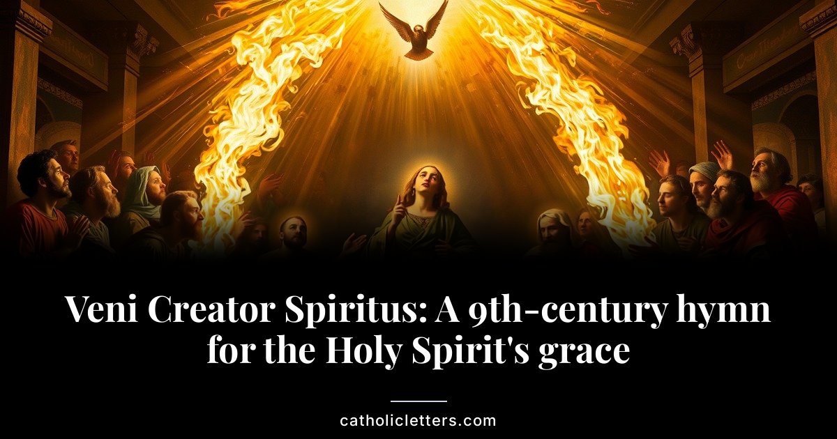 Veni Creator Spiritus: A 9th-century hymn for the Holy Spirit's grace 1 Veni Creator Spiritus: A 9th-century hymn for the Holy Spirit’s grace